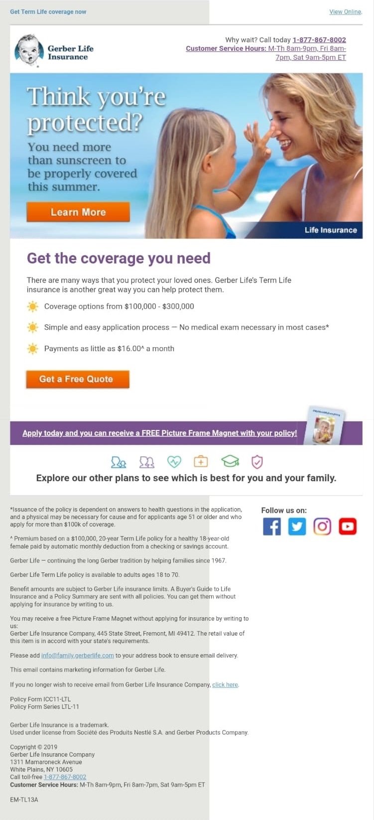 Email marketing bảo hiểm