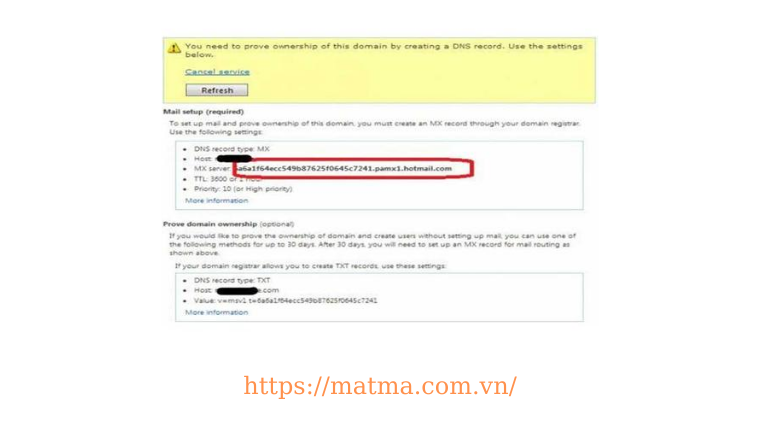 Tạo email tên miền Hotmail