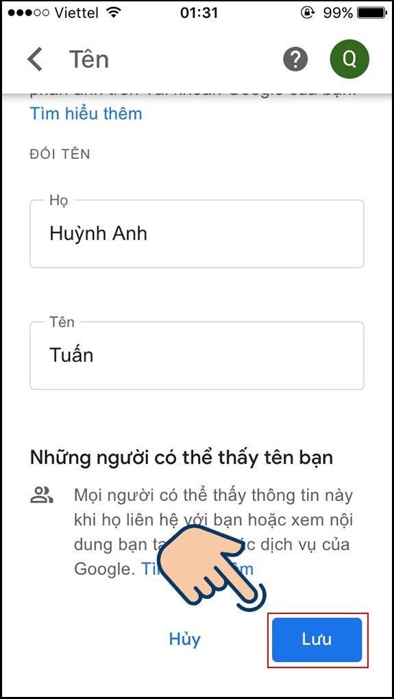 Nhập tên mới