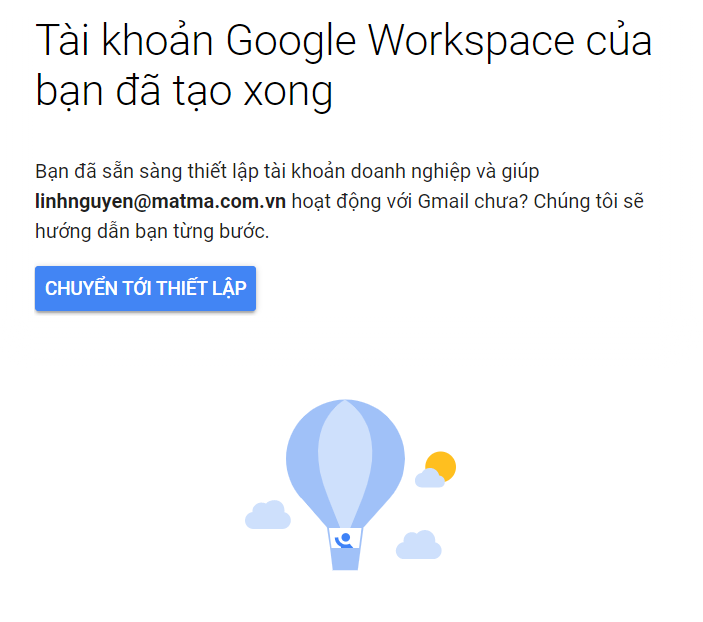 Đăng ký Google Workspace